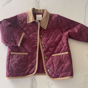 Quilted Barn Jacket with cordoroy